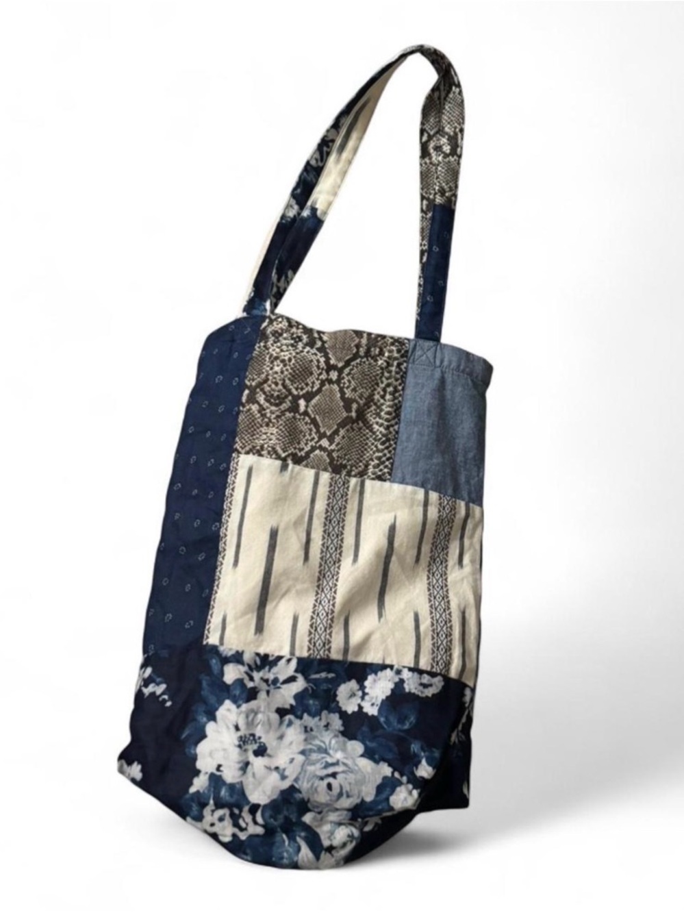 KAPITAL rare Japan Blue Floral Tote Bag